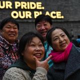 Menschen machen Selfie