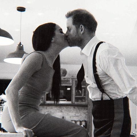 Meghan und Harry in einer Szene der Netflix-Doku.