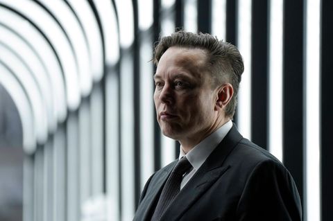 Tesla-CEO Elon Musk bei der Eröffnung der Tesla-Gigafactory in Grünheide im vergangenen März