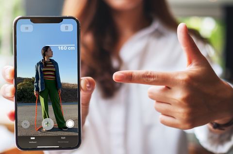 Die Maßband-App des iPhone ist ein nützlicher Helfer im Alltag