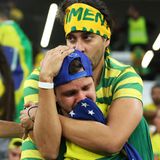 Bei den Fans ist der Tränenfluss genauso ausgeprägt wie bei Neymar. Die brasilianische Party in Katar ist vorüber.