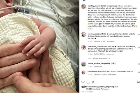 Influencer-Paar trauert um vier Monate alten Sohn