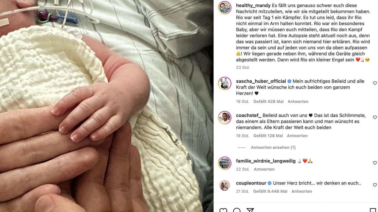 Influencer-Paar trauert um vier Monate alten Sohn