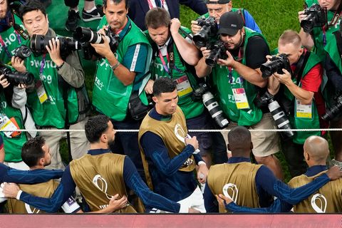 Ronaldo bleibt auch als Ersatzspieler das beliebteste Motiv der Fotografen