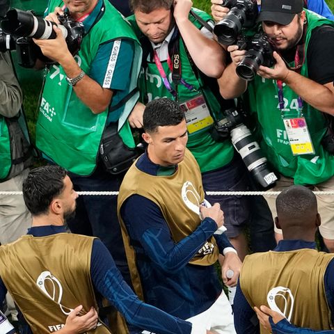 Ronaldo bleibt auch als Ersatzspieler das beliebteste Motiv der Fotografen