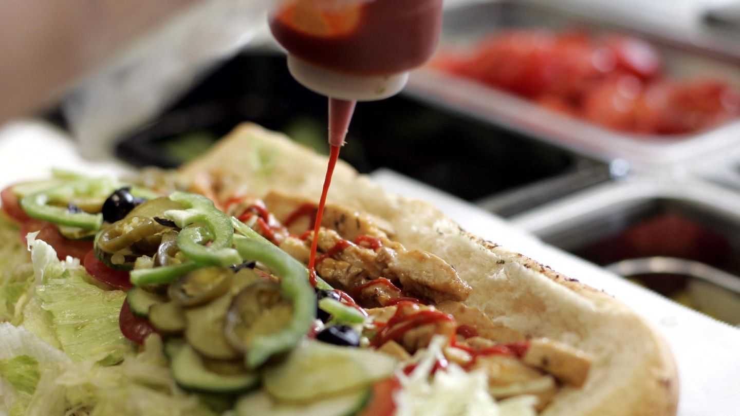 Ein Subway-Sandwich