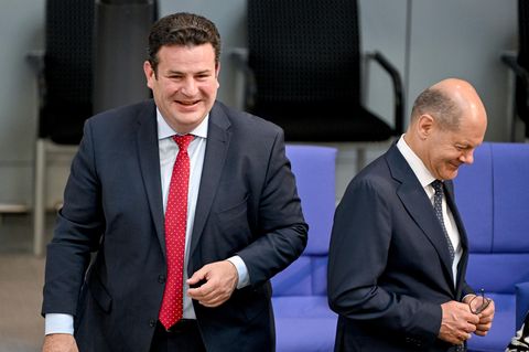 Hubertus Heil und Olaf Scholz