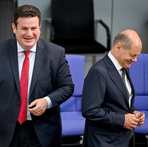Hubertus Heil und Olaf Scholz