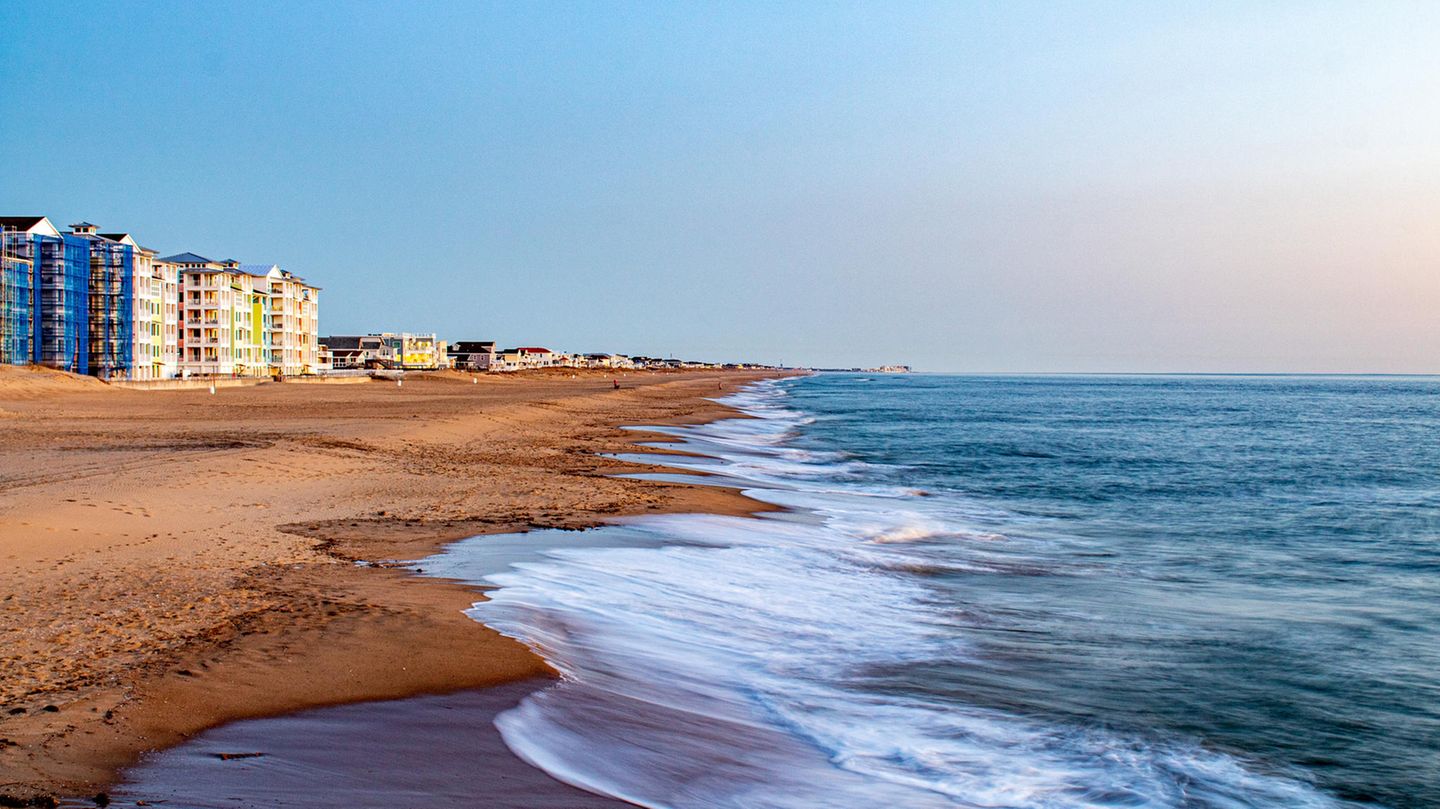 Blick auf den Virginia Beach in den USA.