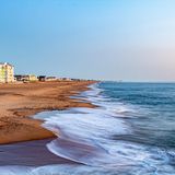Blick auf den Virginia Beach in den USA.