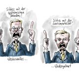 Jahrbuch: Putin schickt Habeck unter die kalte Dusche: Karikaturist Klaus Stuttmann blickt auf 2022 zurück