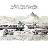 Jahrbuch: Putin schickt Habeck unter die kalte Dusche: Karikaturist Klaus Stuttmann blickt auf 2022 zurück