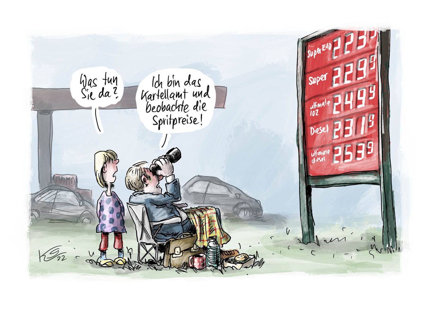 Jahrbuch: Putin schickt Habeck unter die kalte Dusche: Karikaturist Klaus Stuttmann blickt auf 2022 zurück
