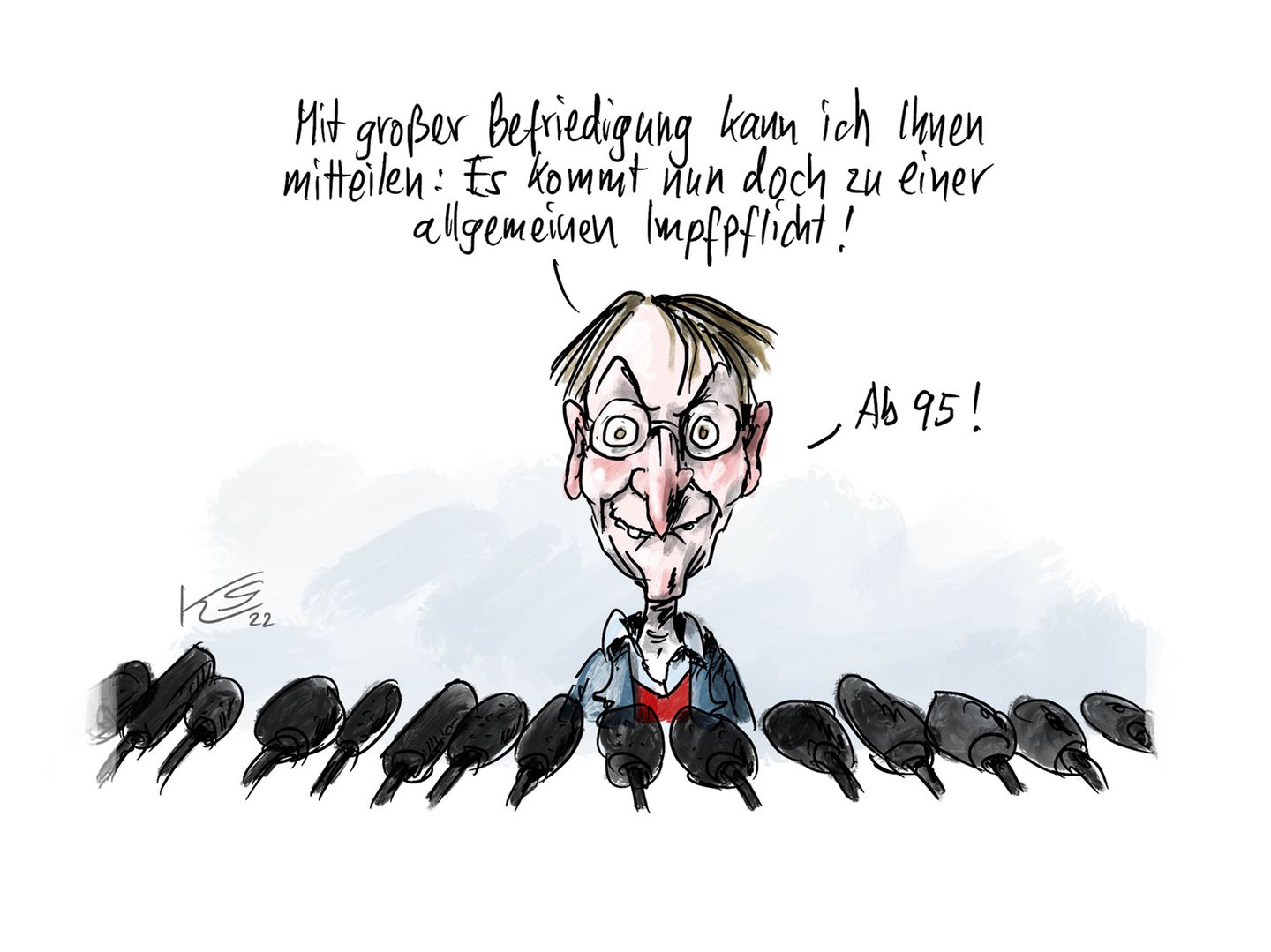 Jahrbuch: Putin schickt Habeck unter die kalte Dusche: Karikaturist Klaus Stuttmann blickt auf 2022 zurück