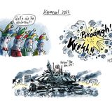 Jahrbuch: Putin schickt Habeck unter die kalte Dusche: Karikaturist Klaus Stuttmann blickt auf 2022 zurück