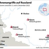 Drohnenangriffe auf Russland