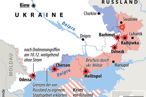 Das aktuelle Kampfgeschehen in der Ukraine 