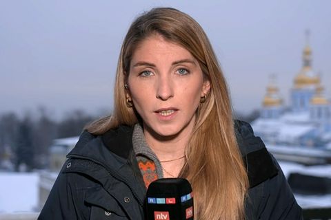 Reporterin Carolin Unger berichtet aus Kiew
