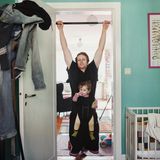 Peter mit seiner Tochter Mira