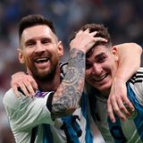 Danach kann Messi nur noch gratulieren.