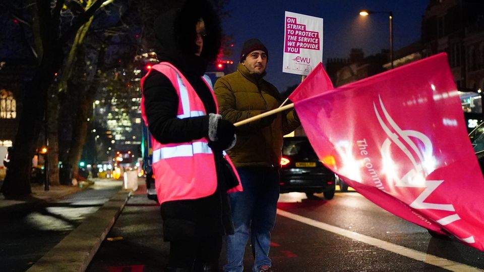 Auch die Postzusteller in Großbritannien streiken
