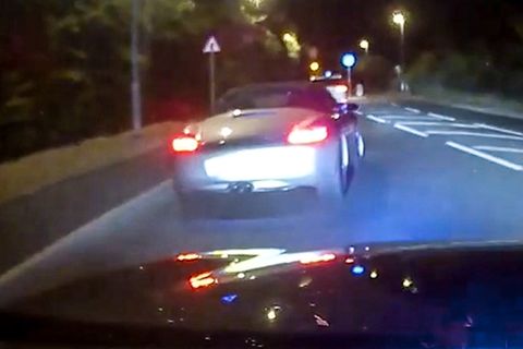 Polizei verfolgt Porsche