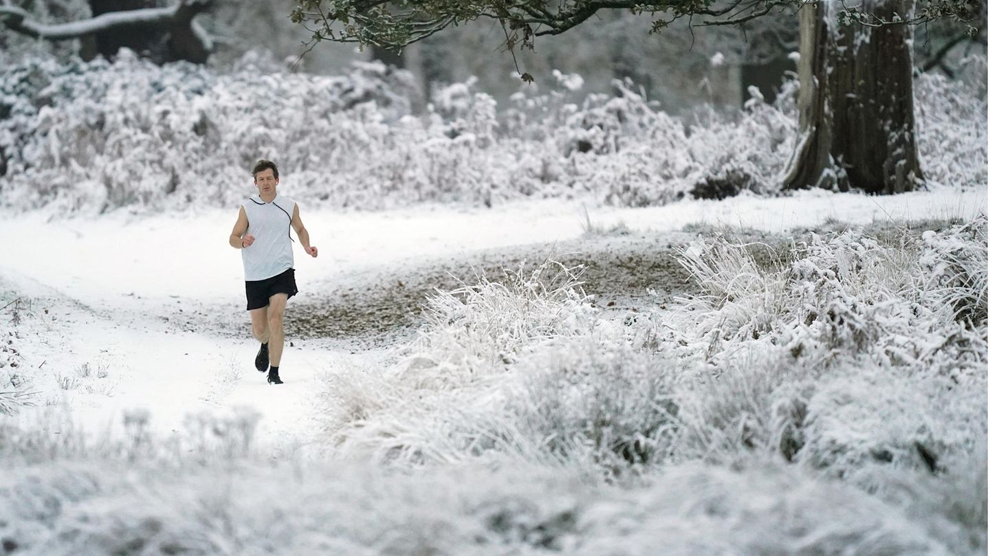 Jogger im Londoner Richmond Park