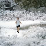 Jogger im Londoner Richmond Park