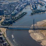 Niedriger Rheinpegel