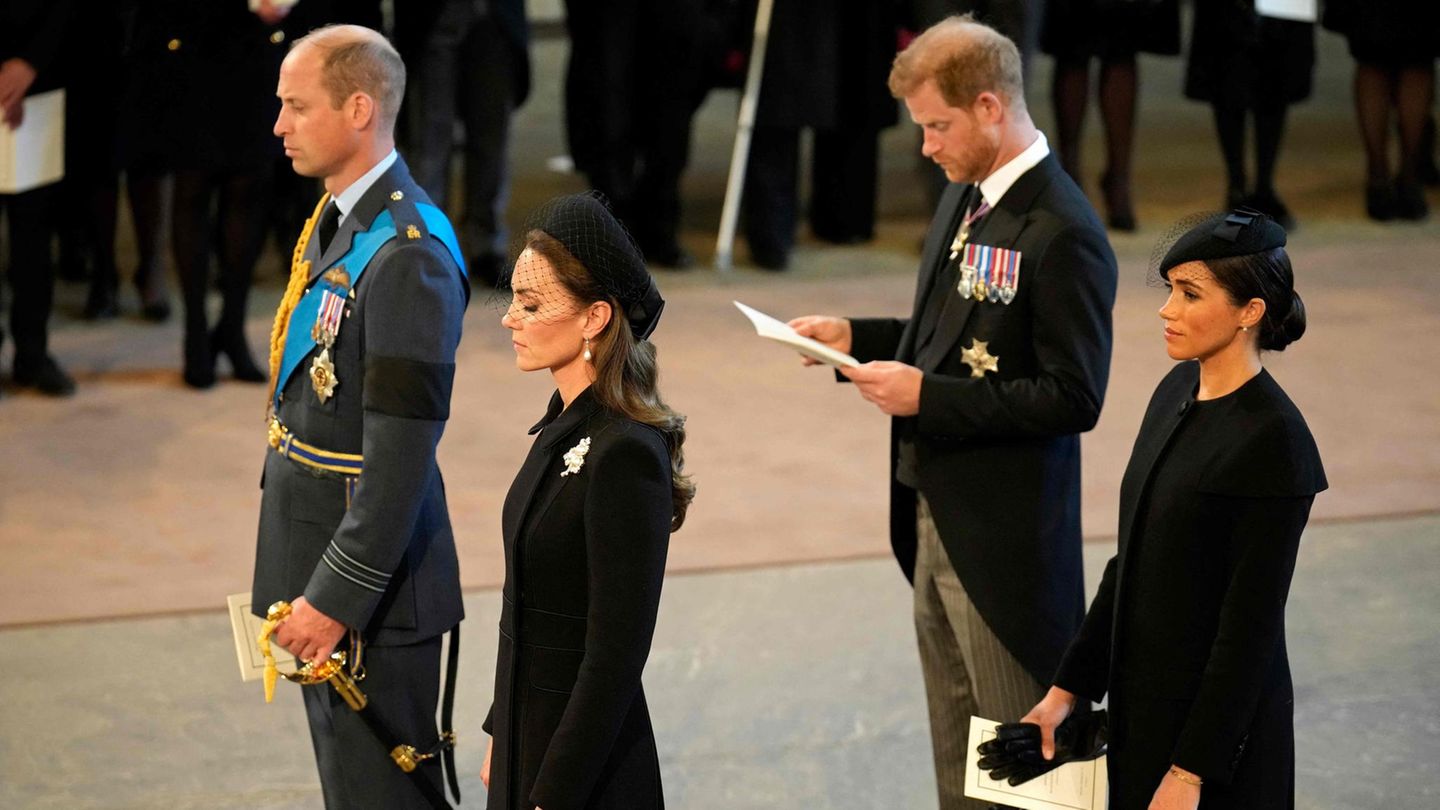 William, Catherine, Harry und Meghan