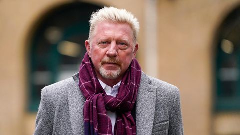 Boris Becker im April 2022 am Rande seine Gerichtsprozesses in London