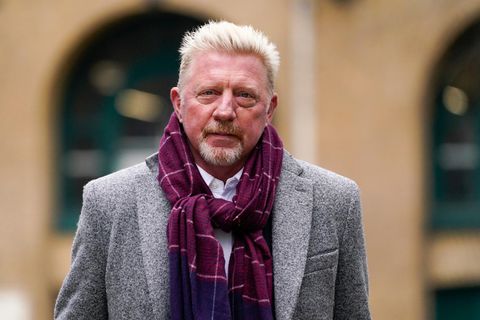 Boris Becker im April 2022 am Rande seine Gerichtsprozesses in London