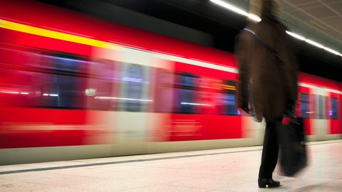 Ein Zug der Stuttgarter S-Bahn