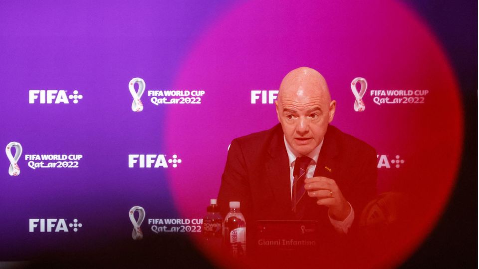 Fifa-Präsident Gianni Infantino bei einer Pressekonferenz