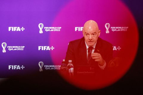 Fifa-Präsident Gianni Infantino bei einer Pressekonferenz