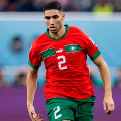 Marokkos Achraf Hakimi in Aktion: Nach der Niederlage gegen Kroatien ärgerte sich der ehemalige BVB-Spieler über die Schiedsrichterleistung.