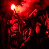 Argentinische Fans in Barcelona