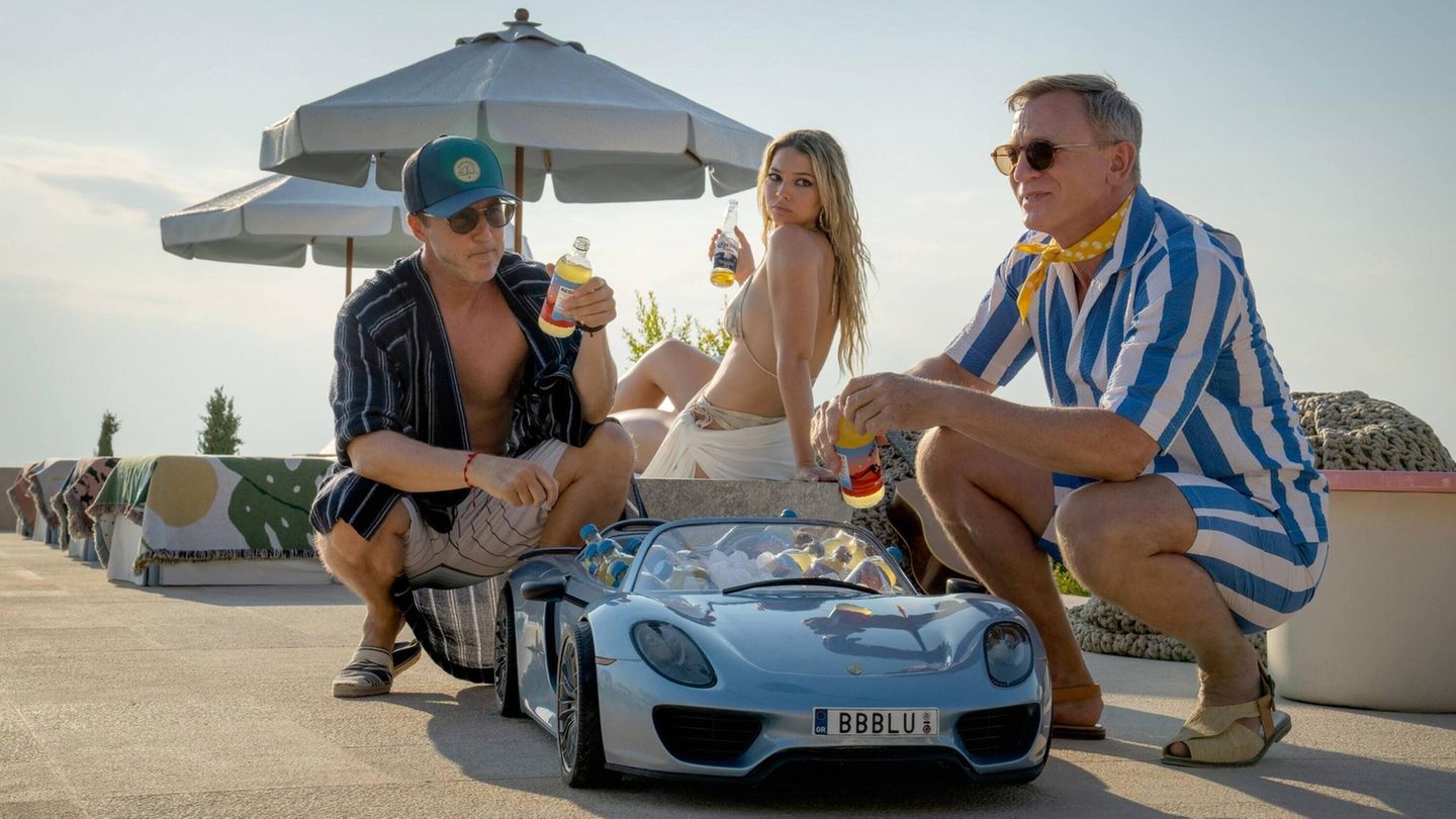 Edward Norton, Madelyn Cline und Daniel Craig