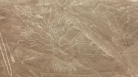 Nazca-Linien aus der Luft.