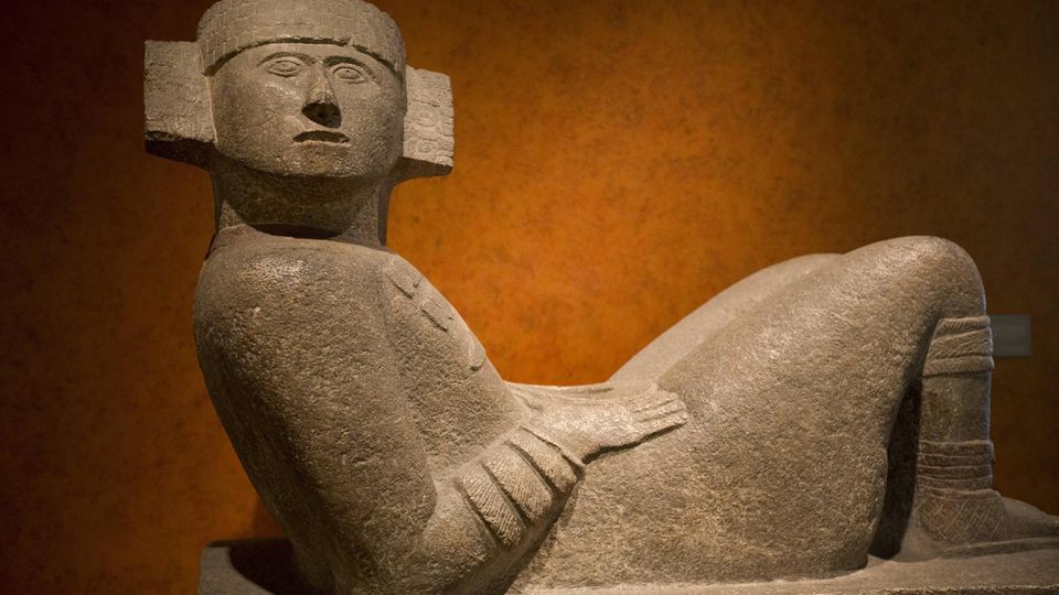 Statue des Regengottes Chac