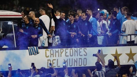 Argentiniens Fußballnationalmannschaft kehrt heim