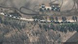 Satellitenbild Russischer Konvoi