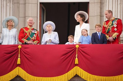 Bei der diesjährigen "Trooping the Colour" stand noch die Queen im Mittelpunkt