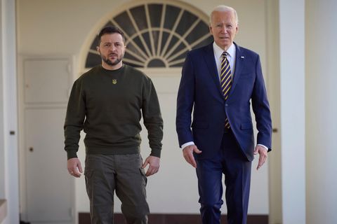 Wolodymyr Selenskyj und Joe Biden im Weißen Haus