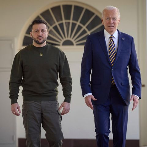 Wolodymyr Selenskyj und Joe Biden im Weißen Haus