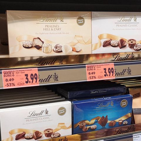 Rote Preisschilder sieht Lindt gar nicht gerne.