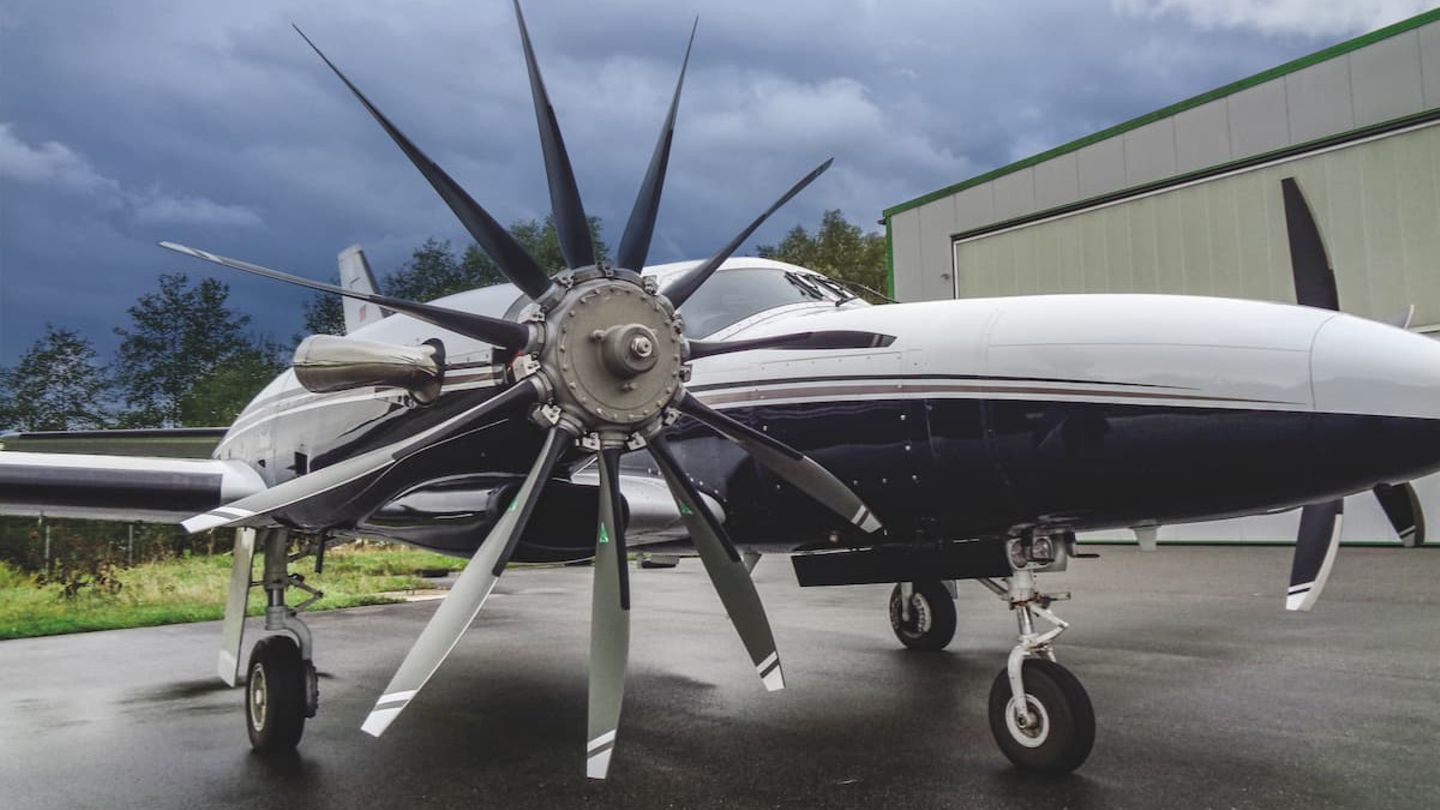 Die Anzahl der Blätter führt zu einem etwas bizarrem Aussehen der Propeller.
