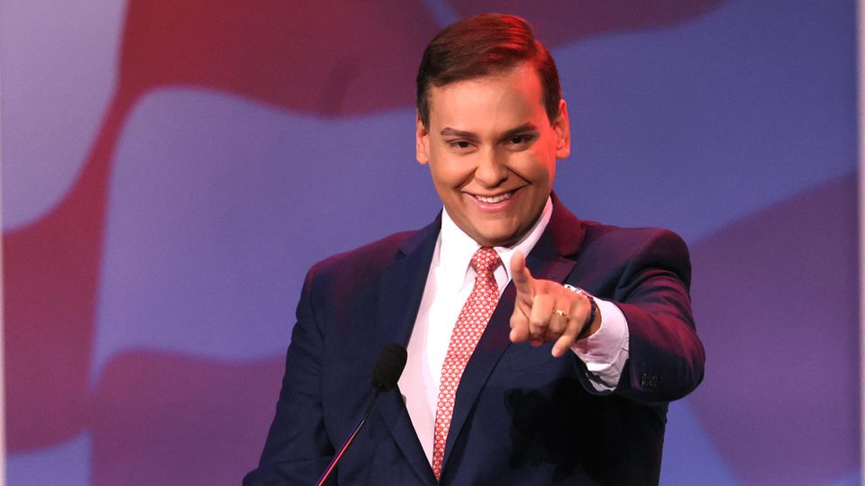 George Santos bei einer Wahlkampfveranstaltung