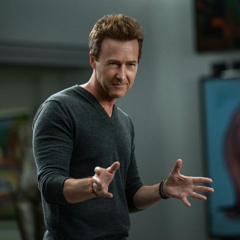 Edward Norton in "Glass Onion"
