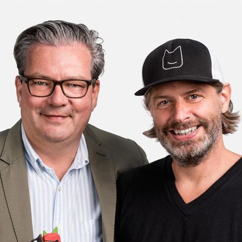 Patric Faßbender (r.) und Marcus Stahl sind Väter der Toniebox. Mit ihrer tonies GmbH holten sie 2019 den ersten Platz beim Deutschen Gründerpreis in der Kategorie "Aufsteiger"